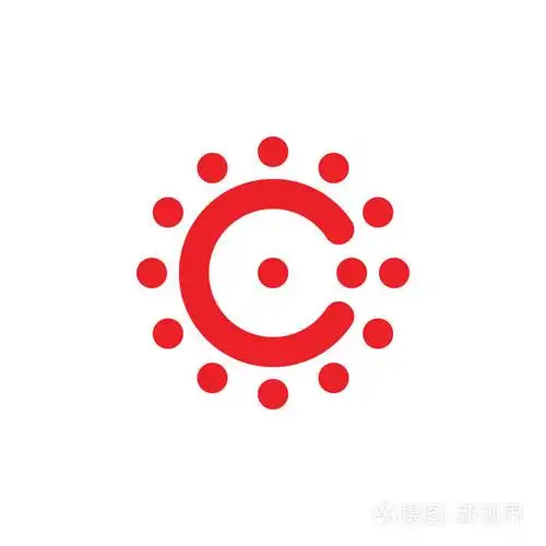字母c圆点标志矢量