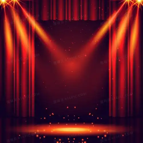 舞台戏院海报背景素材