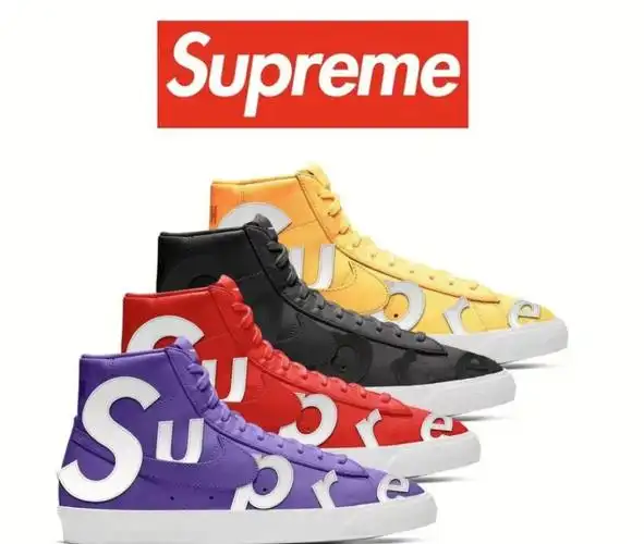 supremexnikeblazer联名鞋款实物曝光