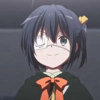 高清超萌可爱的独眼的动漫人物女头图片,卡通头像图片