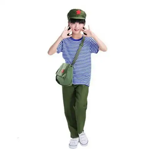 海魂衫水手服军迷t恤蓝白条纹作训服80年代怀旧演出服知青服装