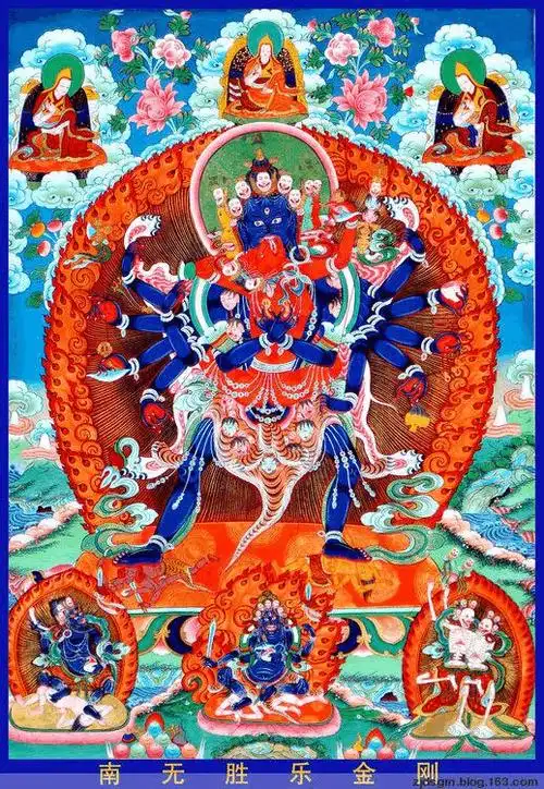 胜乐金刚胜乐金刚是藏传佛教密宗修习观想的五大本尊之一,也被称为"上