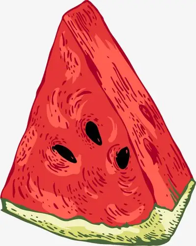 卡通手绘西瓜【高清png素材】-90设计