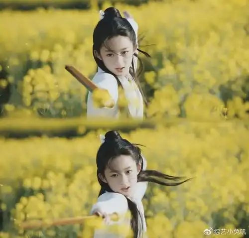 还有《听雪楼》里袁冰妍的小时候,一身白衣,头发高高梳起,颇有侠女的