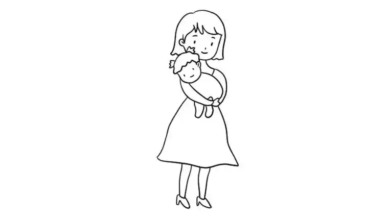 母亲节简笔画画法