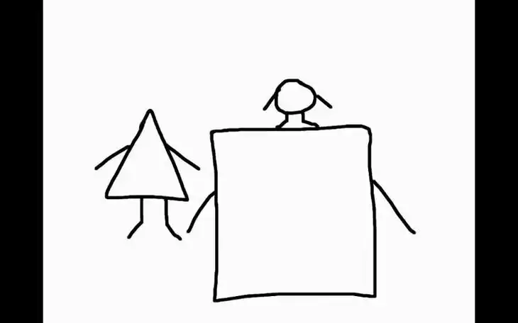 the triangle, circle and square - rockin english (shapes