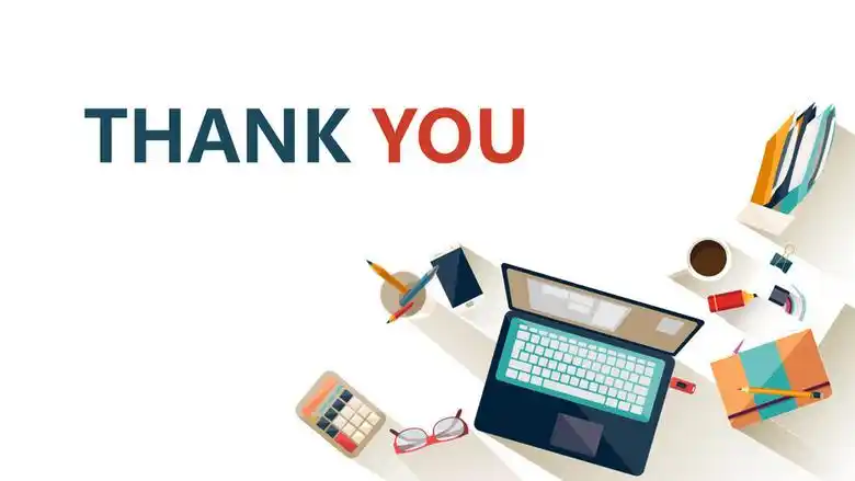 16:9宽屏商务卡通ppt结束简约-赞芽ppt