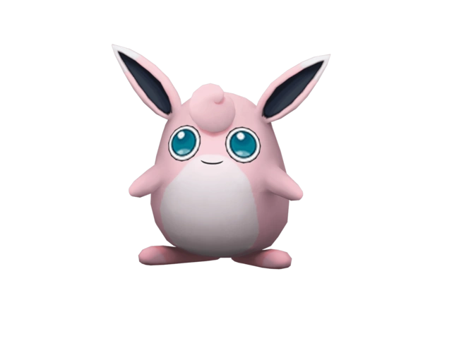 系(第六世代之前是一般系)神奇宝贝胖可丁通体看上去不像胖丁那样圆