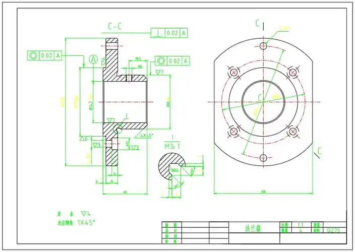 法兰盘零件图.pdf