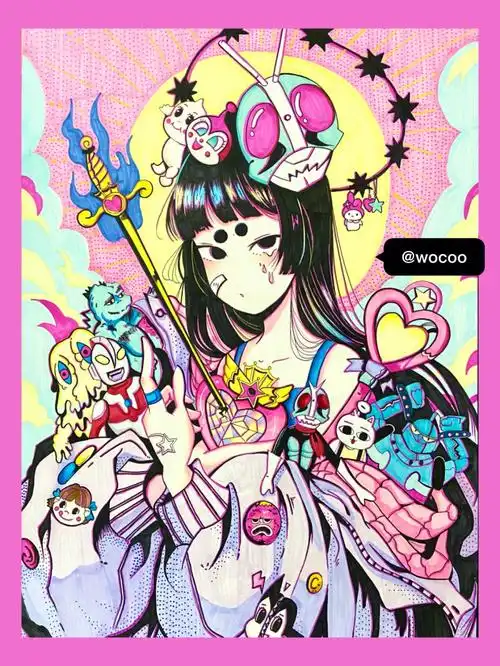 马克笔手绘插画附步骤过程