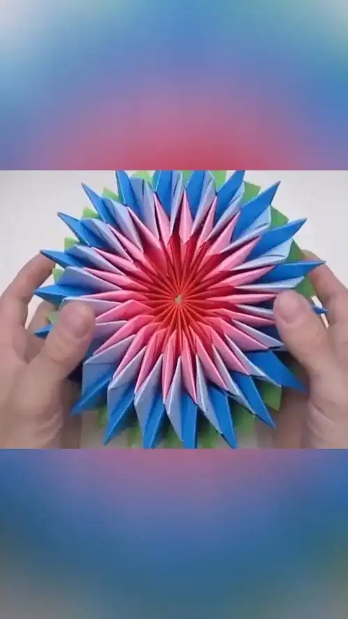 烟花万花筒diy折纸教程亲子手工diy手工制作家居家装家居用品