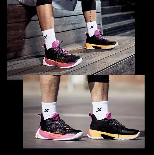 恶魔篮球鞋商场同款特步篮球鞋男鞋运动鞋子男春秋新款耐磨防滑运动