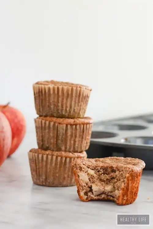 apple pie protein muffins