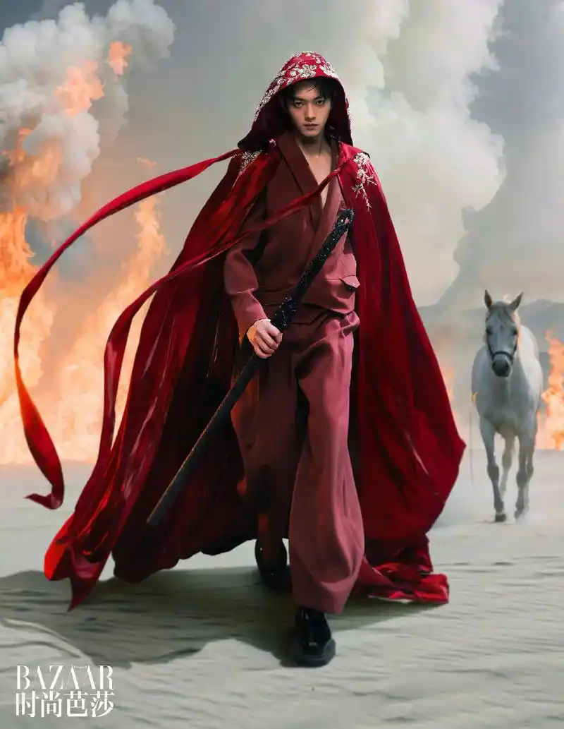 许凯#红衣古装太好看了999999 #武侠风 #超酷 #绝 - 抖音