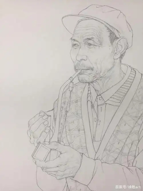 卞文学 白描人物写生