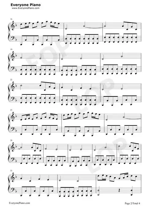 妖精的尾巴ost钢琴谱-高梨康治2