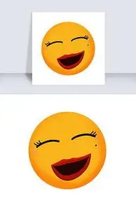 高兴的表情简笔画 高兴的表情简笔画有颜色的