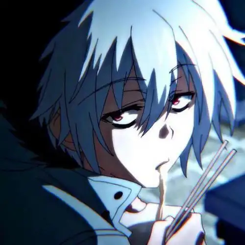 最潮冷酷二次元微信男生头像