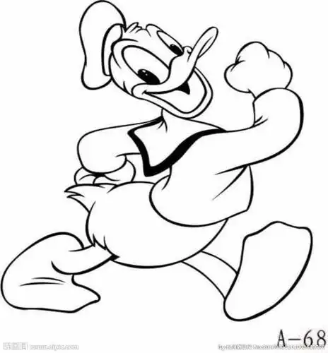 唐老鸭的简笔画怎么画 简笔画图片大全-蒲城教育文学网