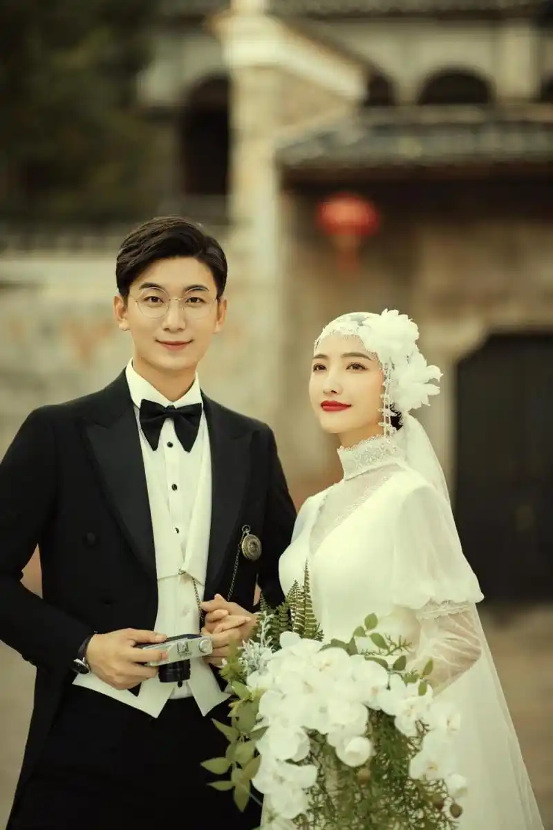 轻复古民国风婚纱照/宛若一副江南美人画 才子遇佳人,愿此间山有木兮