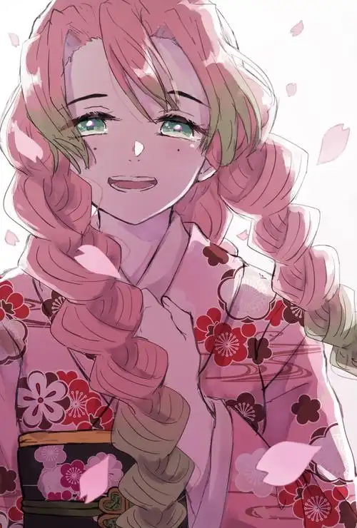 【p站美图】《鬼灭之刃》甘露寺蜜璃生日壁纸特辑