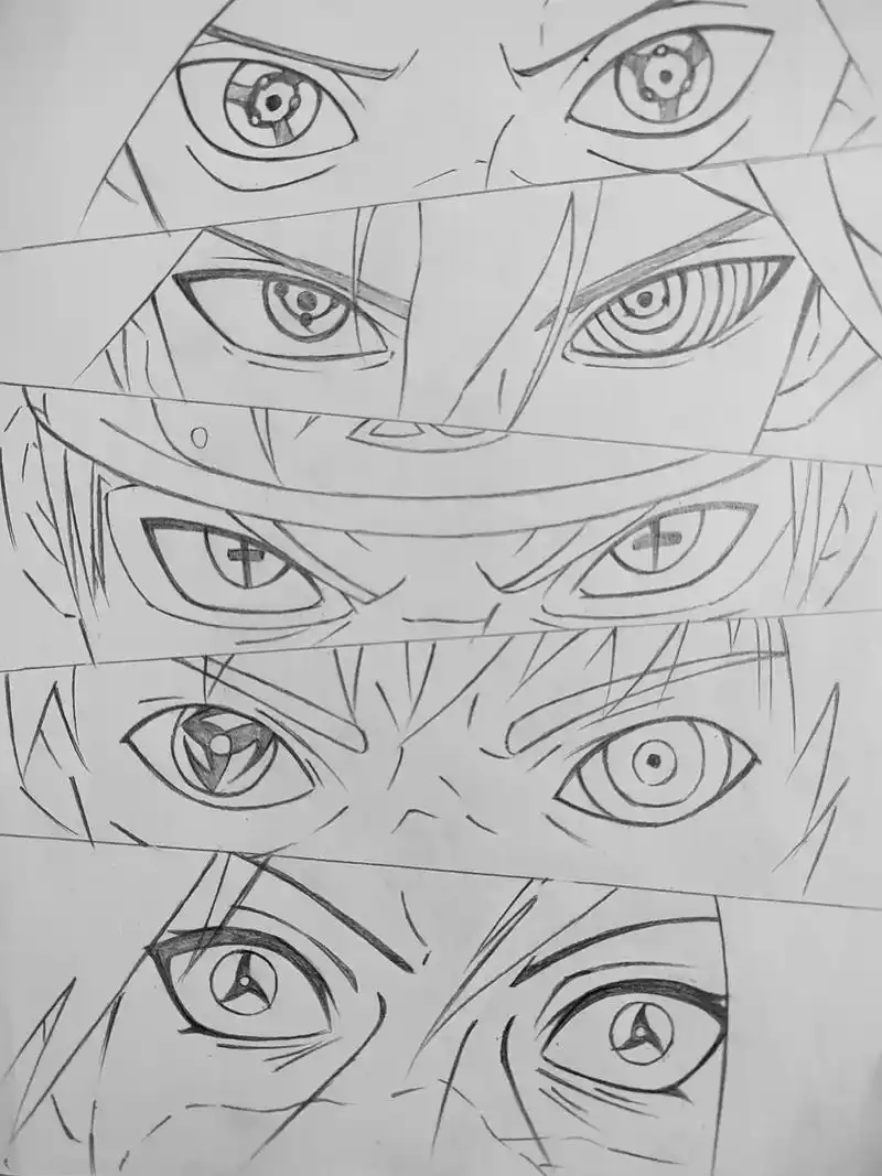 火影忍者 #临摹 #画眼睛 @多弗朗明戈 - 抖音