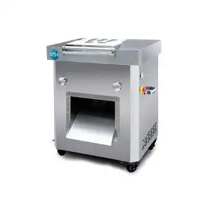 大型商用电动切肉机全自动切片切丝切丁机切菜机铁链条带动加工厂