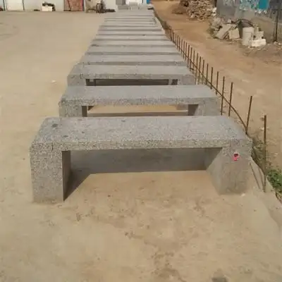 厂家直销石桌石凳花岗岩公园别墅休闲石座椅大理石条凳批发