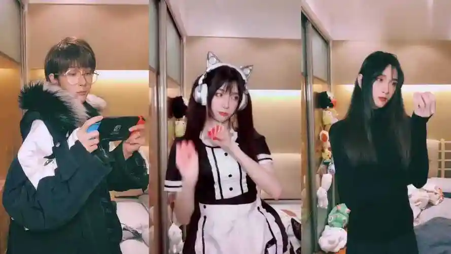 女装大佬cc酱1秒变装可萝莉可御姐看到身材后粉丝我酸了