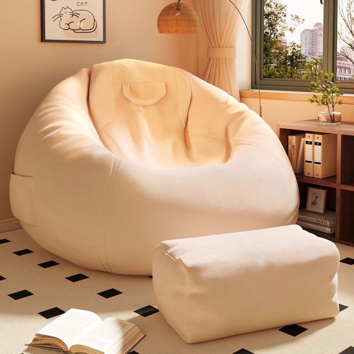 懒人沙发豆袋卧室出租屋可躺可睡单人小沙发阳台飘窗榻榻米懒人椅
