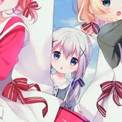 仙气十足的三人闺蜜头像动漫