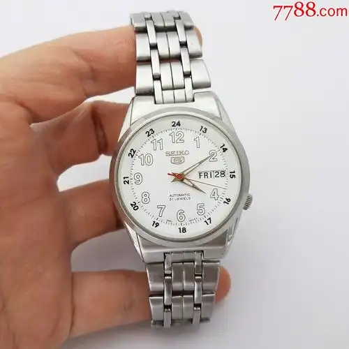 7788收藏__收藏热线>首页>拍卖>手表/腕表>日本精工5号系列自动机械男