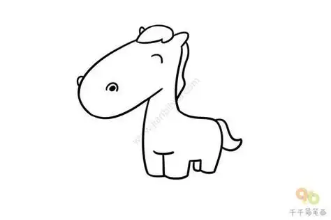 马简笔画可爱 白龙马简笔画可爱