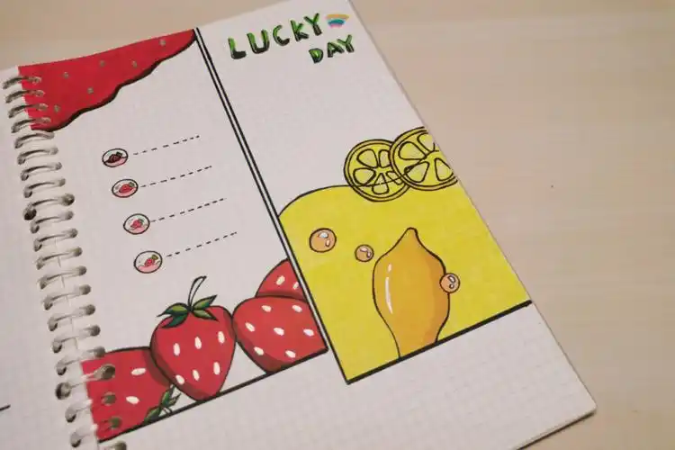 每日一画15水果手帐