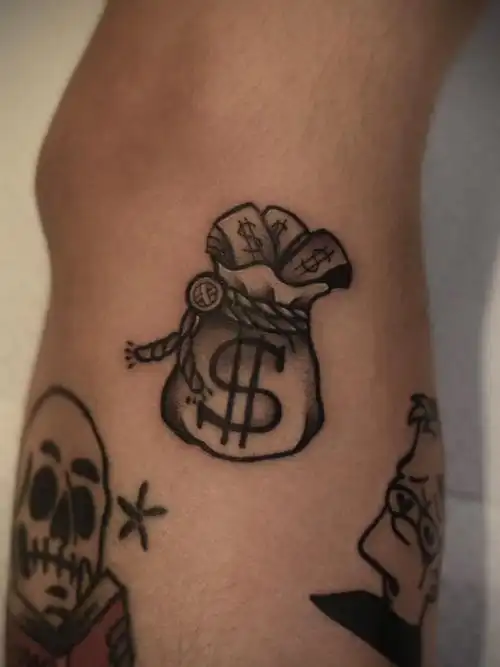 钱袋90_纹身图案手稿图片_hammer的纹身作品集
