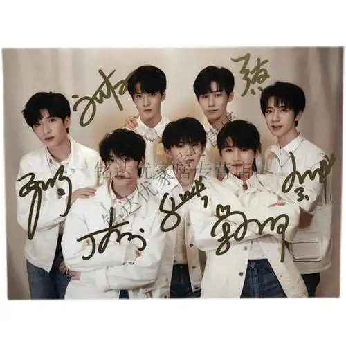 时代少年团亲签名照宋亚轩刘耀文马嘉祺丁程鑫严浩翔张真源贺峻霖 团