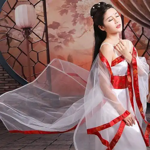 古装服装仙女演出服古代唐朝公主贵妃襦裙舞蹈性感汉服影楼写真春