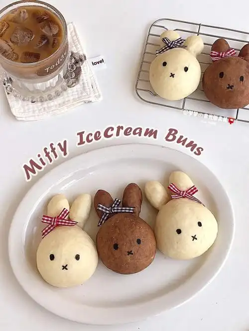 98做前嘚啵嘚:炎炎夏日当然要吃美味の冰面包啦分享软萌可爱的92