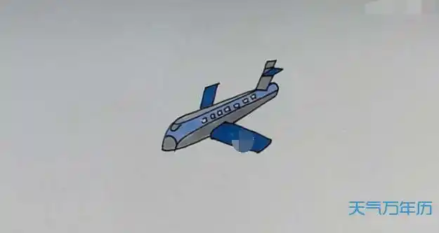 简笔画的四川航空的飞机标志