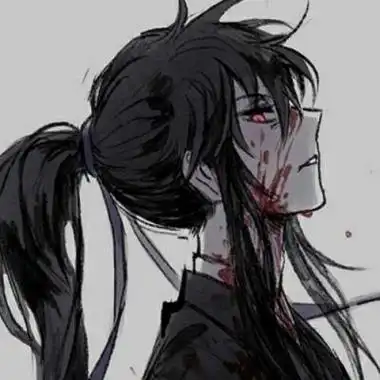 帝江:黑白红眼动漫颓废男头终于卡通动漫头像