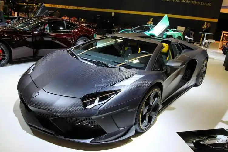兰博基尼,aventador,mansory,carbonado,黑色,钻石,兰博基尼
