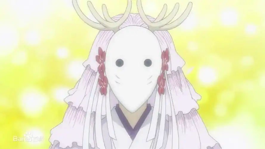 夏目友人帐丰月神面具和手杖的设计图!