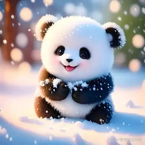 大熊猫憨态可掬的样子真可爱呀