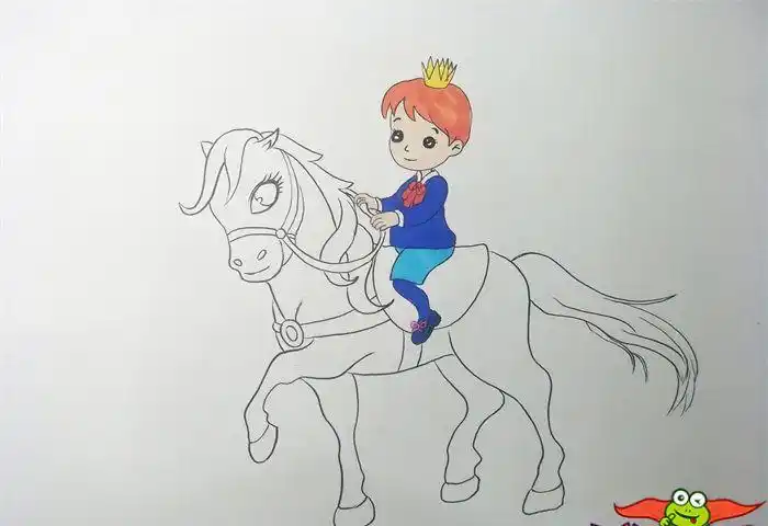 英俊的白马王子简笔画,怎么画白马王子简单