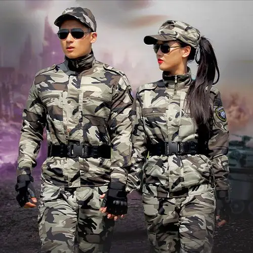 17新式迷彩服迷彩夏季特种兵户外作训衣服套装男大雁军训正品衣服