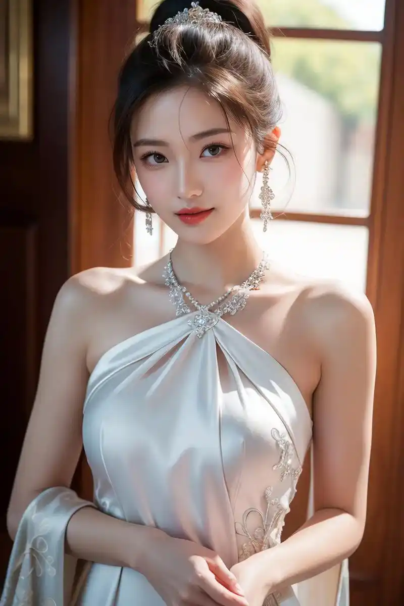 美女图片壁纸#女人味 #精致优雅 #超仙连衣裙 #东方美 # - 抖音
