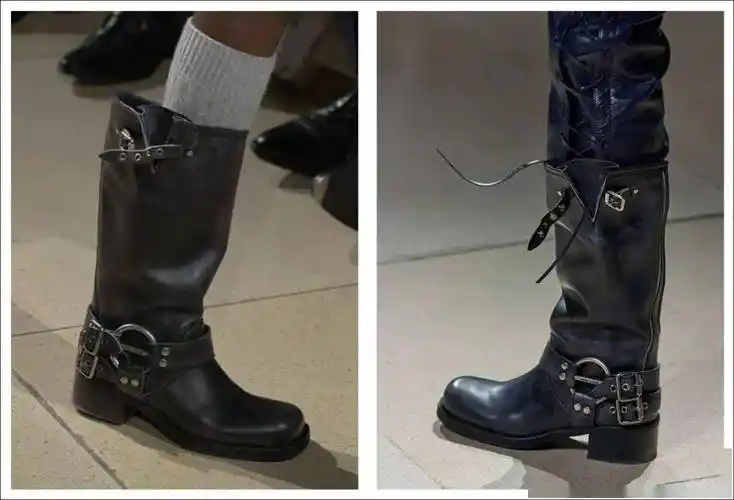 我终于看到了穿长靴好看的男生_时尚_马靴_短裤