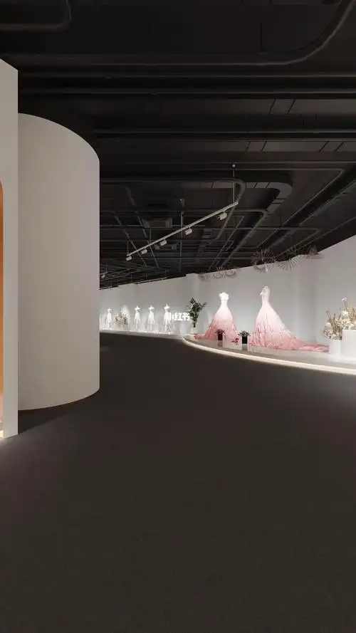 婚纱影楼店装修设计效果图摄影工作室装