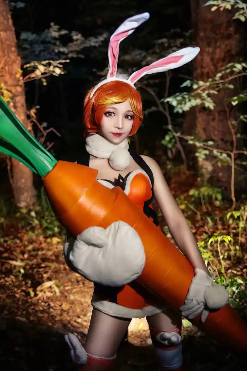 cosplay美图【王者荣耀#花木兰兔女郎】谁说女子不如男,姐可是传说