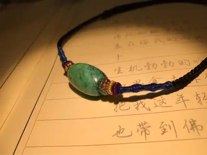 中国结论坛 男款松石锁骨链 男士带文玩锁骨链图片,男士戴多大的锁骨